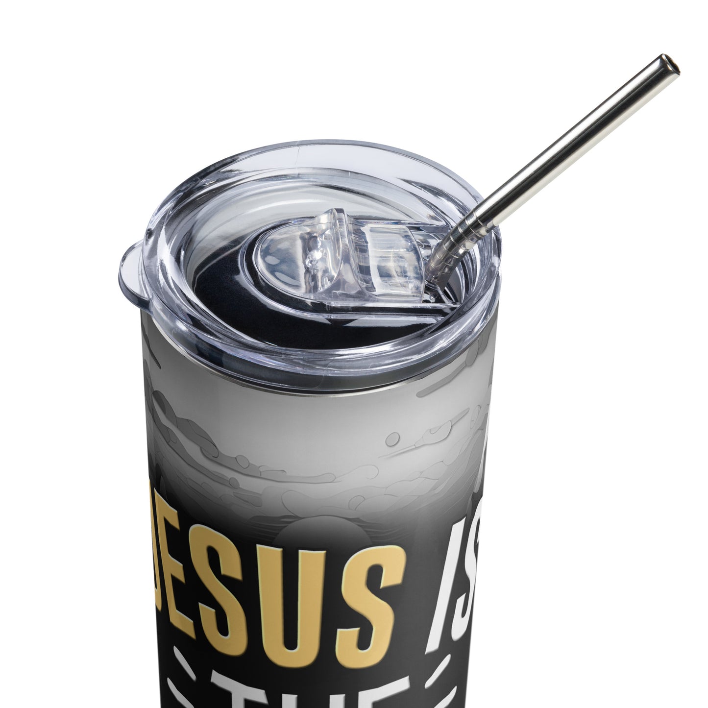 Jesus Is the Answer Custom Stainless-steel tumbler