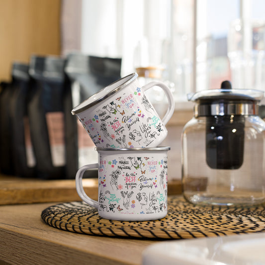 Positive Affirmations Enamel Mug