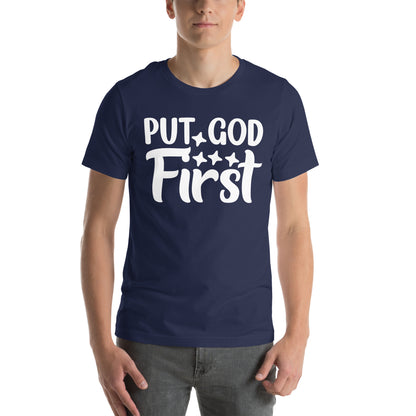 Put GOD First! Unisex t-shirt