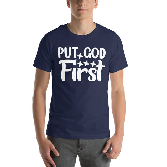 Put GOD First! Unisex t-shirt