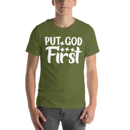 Put GOD First! Unisex t-shirt